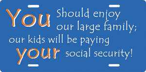 Enjoy Our Large Family License Plate Enjoy Our Large Family License Plate