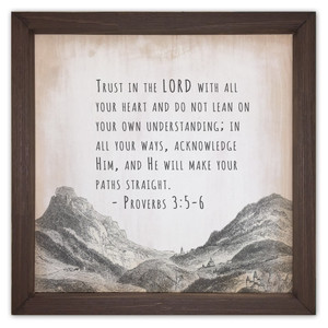 "Trust in the Lord" Rustic Framed Quote "Trust in the Lord" Rustic Framed Quote