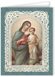Ornate First Holy Communion Thank You Note Card Ornate First Holy Communion Thank You Note Card