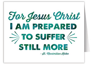 "For Jesus Christ" Quote Note Card "For Jesus Christ" Quote Note Card