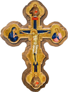 Medieval Cross with Francis and Bonaventure Cloister Collection Catholic Icon Plaque Medieval Cross with Francis and Bonaventure Cloister Collection Catholic Icon Plaque