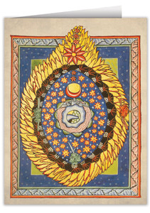 God, Cosmos, and Humanity by St. Hildegard von Bingen Note Card God, Cosmos, and Humanity by St. Hildegard von Bingen Note Card