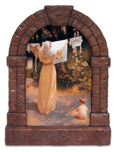 Polish Madonna Outdoor Garden Shrine