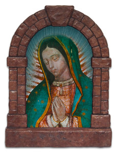 Our Lady of Guadalupe Detail Outdoor Garden Shrine