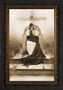 The Singer of the Mother of God by Piotr Stachiewicz - Ornate Dark Framed Art The Singer of the Mother of God by Piotr Stachiewicz - Ornate Dark Framed Art