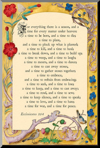 For Everything There is a Season Wall Plaque For Everything There is a Season Wall Plaque