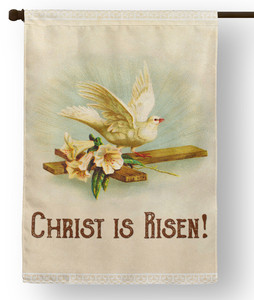 Christ is Risen Outdoor House Flag Christ is Risen Outdoor House Flag