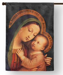 Our Lady of Good Counsel Outdoor House Flag