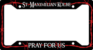 St. Maximilian Kolbe Plate Frame St. Maximilian Kolbe Plate Frame