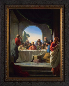 The Last Supper by Carl Bloch - Ornate Dark Framed Art The Last Supper by Carl Bloch - Ornate Dark Framed Art