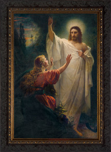 Easter Morning by Bernhard Plockhorst - Ornate Dark Framed Art Easter Morning by Bernhard Plockhorst - Ornate Dark Framed Art