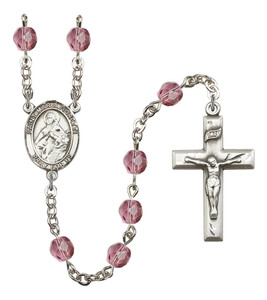 Hand-Made Silver Plate St. Maria Goretti Rosary