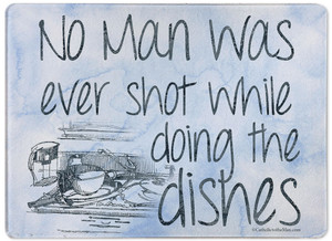 No Man Was Ever Shot Rectangular Glass Cutting Board No Man Was Ever Shot Rectangular Glass Cutting Board