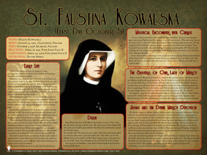 St. Faustina Kowalska Explained Poster St. Faustina Kowalska Explained Poster