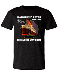 Barque Of Peter Heather Charcoal T-Shirt Barque Of Peter Heather Charcoal T-Shirt