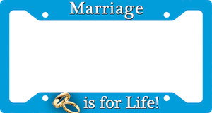 Marriage is For Life Plate Frame Marriage is For Life Plate Frame