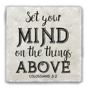 "Set Your Mind" Tumbled Stone Coaster "Set Your Mind" Tumbled Stone Coaster