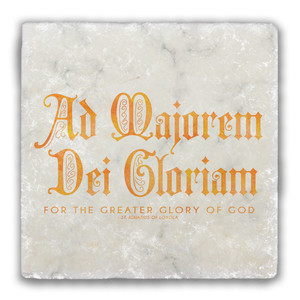 AMDG Tumbled Stone Coaster AMDG Tumbled Stone Coaster
