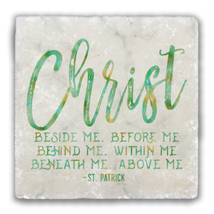 "Christ" Tumbled Stone Coaster