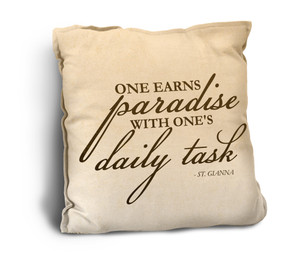 One Earns Paradise Rustic Pillow One Earns Paradise Rustic Pillow