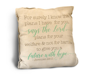 The Plans I Have For You Rustic Pillow The Plans I Have For You Rustic Pillow