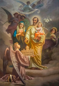 St. Joseph, Patron of the Universal Church Indoor Outdoor Aluminum Print St. Joseph, Patron of the Universal Church Indoor Outdoor Aluminum Print