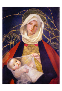 Madonna and Child by Marianne Stokes Print Madonna and Child by Marianne Stokes Print