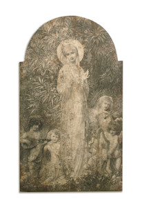 Vintage Mary in the the Garden Wall Plaque - LIMITED EDITION  Vintage Mary in the the Garden Wall Plaque - LIMITED EDITION