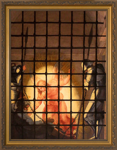 The Liberation of St. Peter by Raphael - Gold Framed Art The Liberation of St. Peter by Raphael - Gold Framed Art