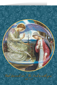 The Annunciation by Edward A Fellowes-Prynne Greeting Card The Annunciation by Edward A Fellowes-Prynne Greeting Card