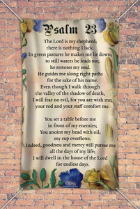 Psalm 23 Outdoor Vinyl Banner Psalm 23 Outdoor Vinyl Banner