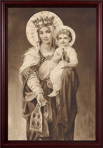 Mother of the Clergy - Cherry Framed Art Mother of the Clergy - Cherry Framed Art