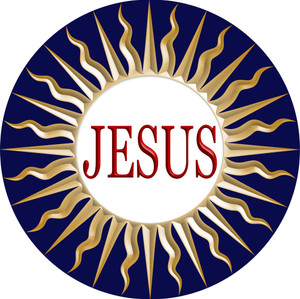 Jesus Emblem Indoor Outdoor Aluminum Print Jesus Emblem Indoor Outdoor Aluminum Print