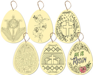 Simple Colorable Easter Egg Set Simple Colorable Easter Egg Set