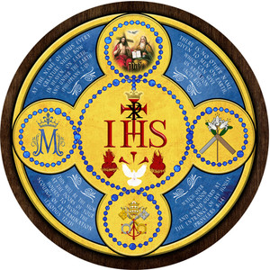 Holy Name Emblem Outdoor Poly Wood Plaque Holy Name Emblem Outdoor Poly Wood Plaque