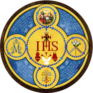 Latin Holy Name Emblem Outdoor Poly Wood Plaque Latin Holy Name Emblem Outdoor Poly Wood Plaque