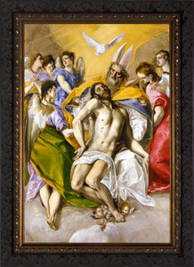 The Trinity by El Greco - Ornate Dark Framed Art The Trinity by El Greco - Ornate Dark Framed Art