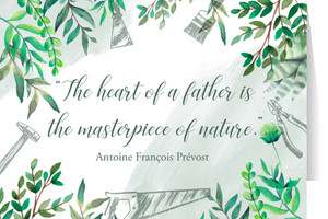 "The Heart of a Father" Father's Day Greeting Card "The Heart of a Father" Father's Day Greeting Card
