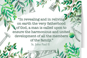 "Fatherhood of God" Father's Day Greeting Card "Fatherhood of God" Father's Day Greeting Card