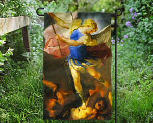St. Michael by Giordano Outdoor Garden Flag St. Michael by Giordano Outdoor Garden Flag