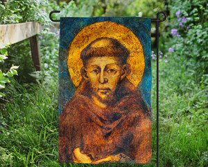 St. Francis (Detail) Outdoor Garden Flag St. Francis (Detail) Outdoor Garden Flag