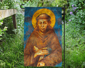 St. Francis of Assisi Outdoor Garden Flag St. Francis of Assisi Outdoor Garden Flag