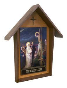 The Seven Sorrows of Mary Deluxe Poly Wood Outdoor Shrine (Set of 7) The Seven Sorrows of Mary Deluxe Poly Wood Outdoor Shrine (Set of 7)