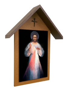 Vilnius Divine Mercy Simple Poly Wood Outdoor Shrine Vilnius Divine Mercy Simple Poly Wood Outdoor Shrine