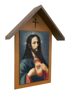 Sacred Heart Simple Poly Wood Outdoor Shrine Sacred Heart Simple Poly Wood Outdoor Shrine
