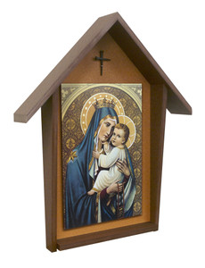 Our Lady of Mt. Carmel Deluxe Poly Wood Outdoor Shrine Our Lady of Mt. Carmel Deluxe Poly Wood Outdoor Shrine
