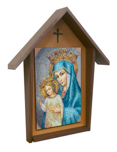 Mater Ecclesiae Deluxe Poly Wood Outdoor Shrine Mater Ecclesiae Deluxe Poly Wood Outdoor Shrine