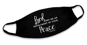 "Make Me An Instrument" Black Cotton Face Mask "Make Me An Instrument" Black Cotton Face Mask