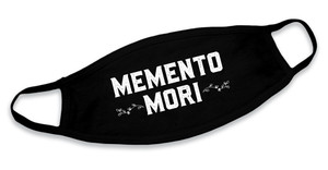 "Memento Mori" Black Cotton Face Mask "Memento Mori" Black Cotton Face Mask