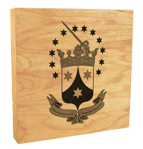 Ancient Carmelite Crest Rustic Box Art  Ancient Carmelite Crest Rustic Box Art